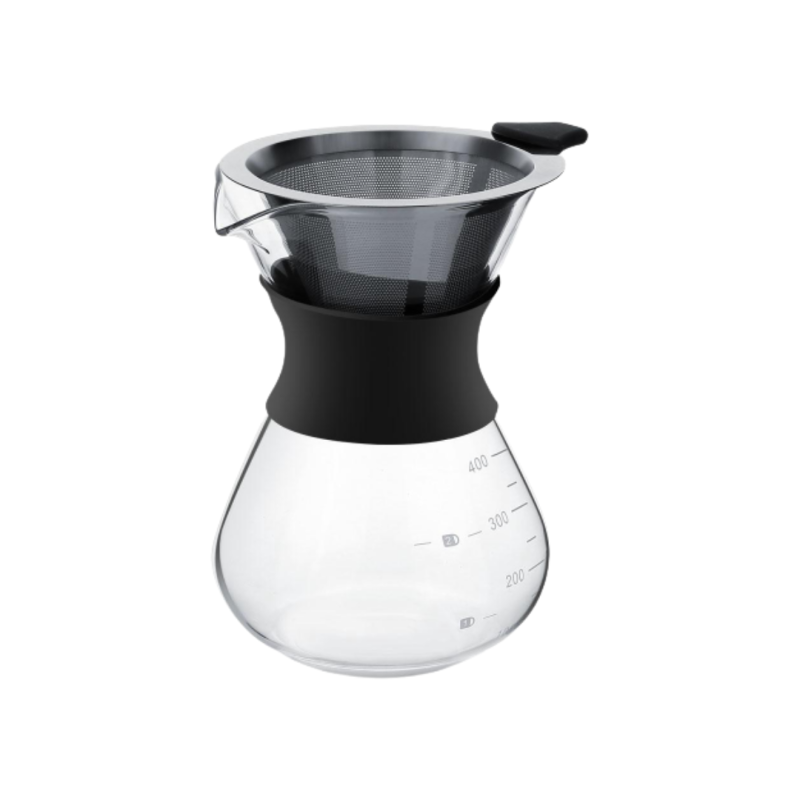 Glass Coffee Server with Stainless Steel Filter